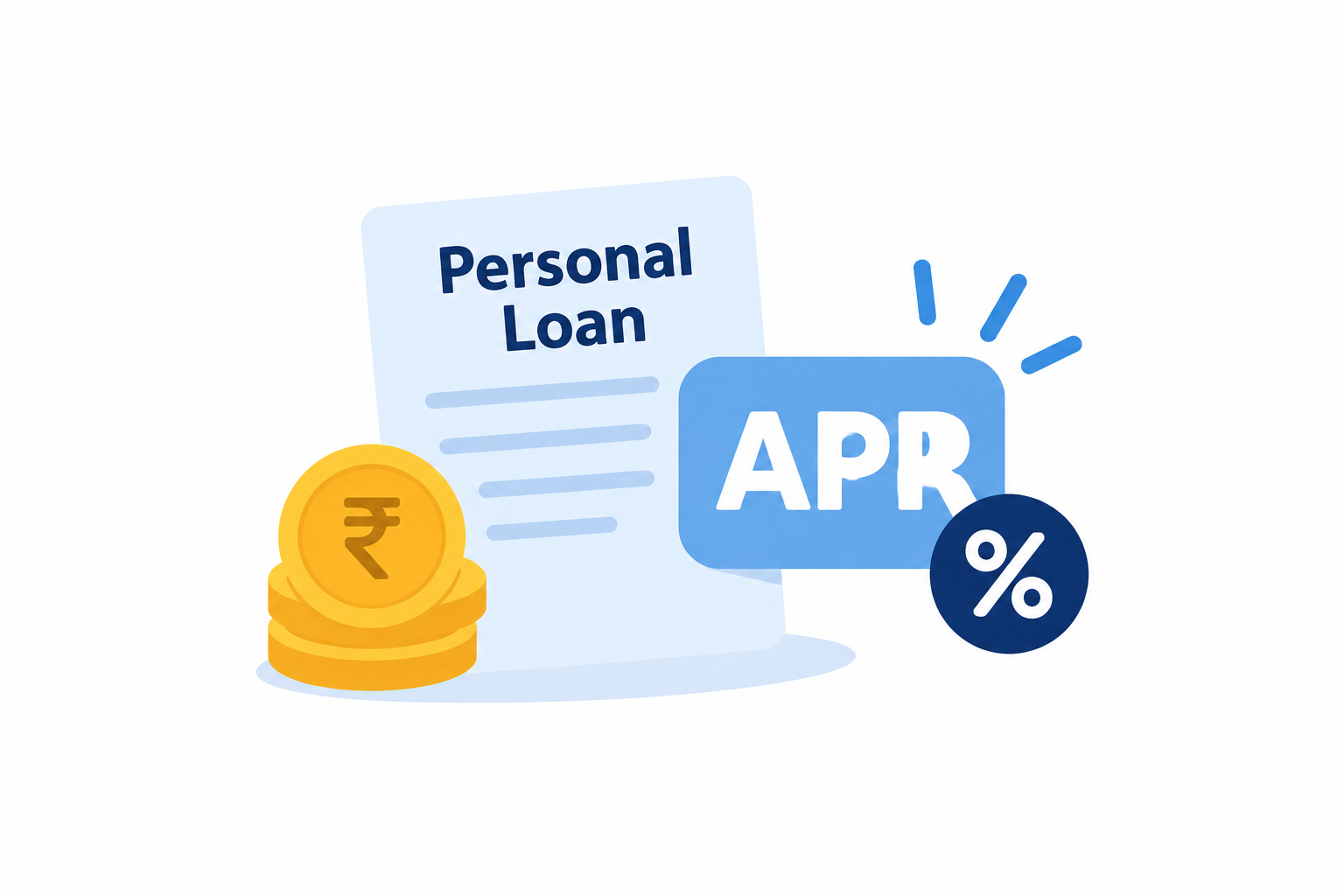 APR on a personal loan explained with interest rates, processing fees and borrowing costs.
